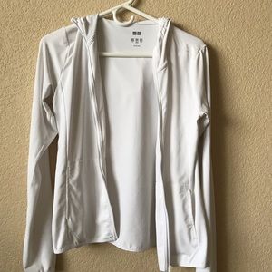 Uniqlo White Athletic Jacket